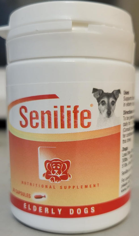 Ceva D59010B 30 SEGMINISMART Animal Health Senilife Nutritional Supplement for Elderly Dogs- capsules/ box