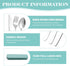 Generic Set 4-Piece Set Portable Cutlery with Case, Stainless Steel Utensils, Knife Fork Spoon with Mint Green Storage