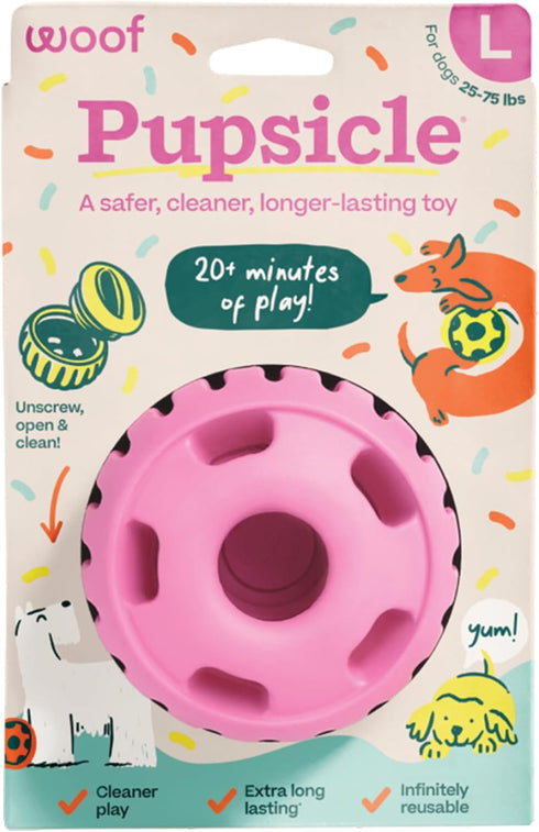 WOOF Party Pupsicle - Long-Lasting Interactive Dog Toys for Boredom - Low-Mess