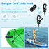 Kayak Deck Rigging Kit - 8 Feet Bungee Cord with Hooks, Tie Down Pad Eye, and 6 J-Hooks for Canoe Accessory