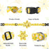 BiPawTi Floral Dog Collar with Daisy Bloom Decoration, Yellow Flower Collar for Small Dogs, Soft Cute Summer Collar (XS)