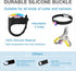 2 Pack Rechargeable Dog Collar Light, 2024 Best 7 Color Changing Light for Night Walking, Camping, Bike.