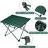 Tesouro Portable Camping Table,Folding Side Table Aluminum Top for Outdoor Cooking, Hiking, Travel, Picnic (Blackish