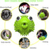 Dog Toy for Aggressive Chewers, Tough Natural Rubber with Squeaker & Crinkle Paper, Durable Teeth Cleaning Toys