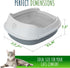 Small Pet Select Pine Pellet Cat Litter Box with 5 Pee Pads and Litter Scoop, Easy to Clean System