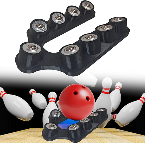 ANIMOASIS Bowling Ball Spinner, Bowling Cup Rotating Bowling Ball Cup Holder, Spare Balls
