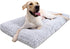 KSIIA Washable Deluxe Plush Dog Bed - Anti-Slip Comfy Kennel Pad for Large, Jumbo, Medium, Small Dogs, 35" x 23", Gray