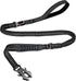 Tactical Heavy Duty Bungee Dog Leash, 4-6FT for Medium Large Dogs That Pull, Shock Absorbing with Padded Traffic Handle