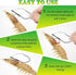 20pcs 1/0 2/0 3/0 LUCKYFISHING Live Shrimp Hooks Fishing Hooks Saltwater Freshwater Professional V Shrimp Hook for Bass