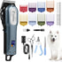 BESTBOMG Professional Dog Grooming Clippers, Low Noise, High Power, Cordless Pet Shaver for Small & Large Dogs