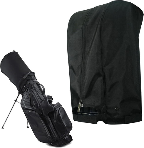 Golf Bag Rain Cover Hood - Universal 1680D Nylon Waterproof Material, Dustproof Club Protector
