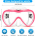 Supertrip Adult Swim Goggles - 2 Pack Snorkel Mask Diving Mask with Nose Cover, Tempered Glass