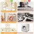 Chinchillas BWOGUE Extra Large Wooden Rabbit Hideout Castle, Detachable Bunny Castle for Rabbits Guinea Pigs, Sturdy