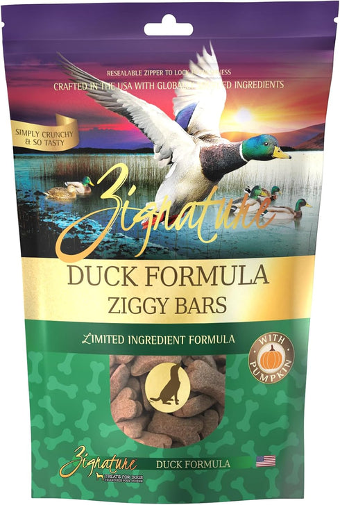 Zignature Duck Limited Ingredient Formula Biscuit Dog Treat, 12oz