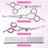 Gimars Dog Grooming Scissors Kit, Professional 4CR with Safety Round Tip, 5 in 1 Heavy Duty Shears