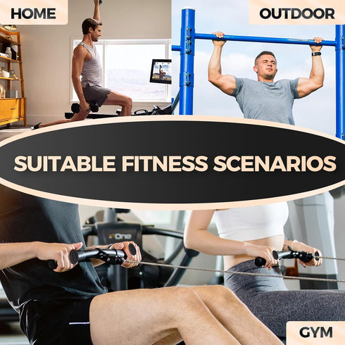 Kenilah Weight Lifting Gloves Rubber Gym Grips for Men Women, Weightlifting Anti-Slip Workout Grips for Weight Lifting