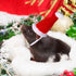 2 Pieces Guinea Christmas Hat - Adjustable Elastic Band Santa Claus Cap for Small Animal Christmas Party Decor