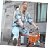 Rattan Woven Bike Basket Sturdy and Pet Carrier for Cats and Dogs Wicker and Iron Material Easy to Install Front