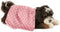 Bone Dry Pet Grooming Towel Collection, Trellis Print Microfiber Absorbent Drying Set, 15x30, Rose, 3 Count