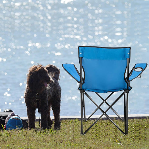 Volowoo 1 330 LBS Heavy Duty Camping Chairs,Portable Folding Oversized Camping Chair with Cup Holder for Indoor