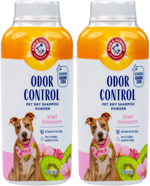 Arm & Hammer for Pets Odor Control Dry Shampoo Powder for Dogs