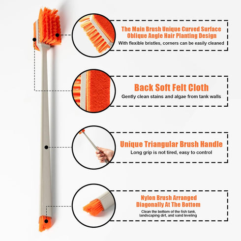 1pcs Small Aquarium Cleaning Tool, Algae Scraper for Glass and Acrylic Fish Tanks