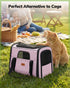 15lbs,with Morpilot Portable Cat Carrier - Soft Cat Carrier for Medium Cats and Puppy up to Dual-Sided Cushion, Secure