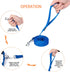 Strong Durable Nylon Dog Training Leash, 1 Inch Wide Traction Rope, 6ft 10ft 15ft Long for Small Medium Dog (Blue, 10