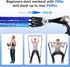 Hommie Portable Pilates Bar Kit with Resistance Bands for Men and Women, Upgraded 3 Section Bar for Home Gym