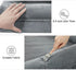 Large Dark Grey Orthopedic Dog Bed, Waterproof with Removable Cover, 4-Sides Removable Bolster Soft Sofa Bed