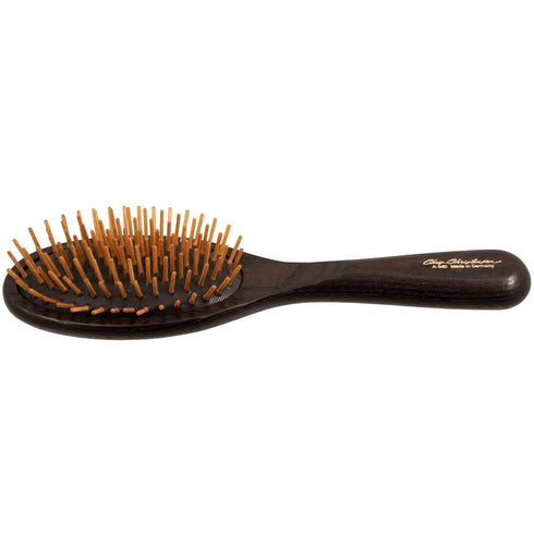 Chris Christensen 20 mm Oval Wood Pin Dog Brush - Real Wood Pins, 100% Static-Free, Large, Brown