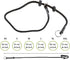 Dingo Gear Choke Collar for Dog Training Handmade of Cord with 2 Limiters Waterproof Black L S04049