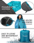 Outdoor Waterproof Camping Blanket, Hooded Fleece Windproof Blanket for Cold Weather Events