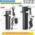 TARARIUM Aquarium Filter U-V for 20-75 Gallon, 200GPH with 5W U-V Light for Crystal Clear Water