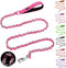 HOMIMP Chew Proof Dog Leash for Medium Large Dogs, Reflective 6 FT Heavy Duty Metal Chain Leash with Padded Handle