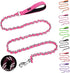 HOMIMP Chew Proof Dog Leash for Medium Large Dogs, Reflective 6 FT Heavy Duty Metal Chain Leash with Padded Handle
