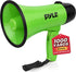 Pyle Compact 20-Watt Megaphone Speaker with Microphone, Siren, Bullhorn - Battery Operated, Foldable