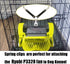 Dog Kennel Fan Hanging Utility Straps for Ryobi P3320 Fan Holder, Waterproof Dog Crate Fan Strap with Swivel Spring Clips Suitable for any Kennel, Black