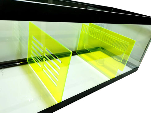 Bubblefin Aquarium Sump Refugium DIY Kit - Chamber Dividers for Protein Skimmer Sump (20 Gal-Green)