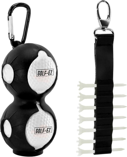 Golf Essentials Kit, Includes Towel, Cleaning Brush, TRI-LINE Ball Alignment Kit, Divot Repair Tool, Ball & Tee Holder