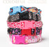 Adjustable Pink Dog Collar for Girl Dogs, Cute Flower Design, Soft Nylon for Small Medium Large XL Dogs (Floral S)