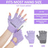 Alrhso 2 Fingerless Non Slip Gym Gloves for Women Pairs Silicone Non Slip Pilates Gloves for Yoga Fitness Sports Gym