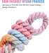5 FT Handmade Braided Rope Dog Leash for Small, Medium, and Large Dogs, Colorful Macaron