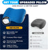 Hikenture Camping Pillow with Removable Cover - Ultralight Inflatable Pillow for Neck Lumbar Support, Washable Travel
