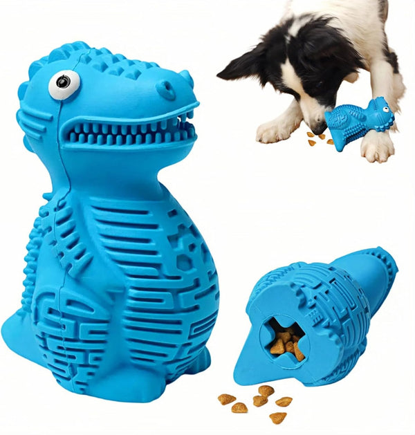Generic Dinosaur Dog Chew Toy Natural Rubber, Food Dispensing & Teeth Cleaning Toy