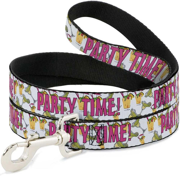 Dog Leash 6-FEET, Party TIME! with Drinks