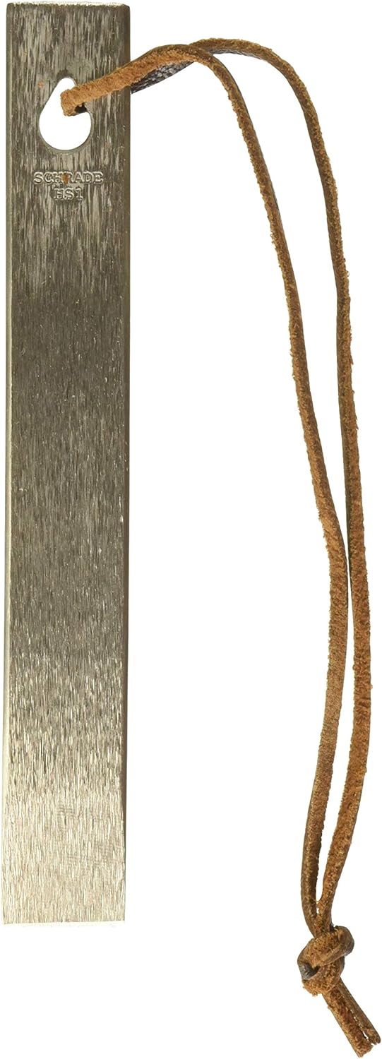 Old Timer HS1 Honesteel - Steel Construction with Brown Leather Sheath for Outdoor, Survival, Hunting, Camping