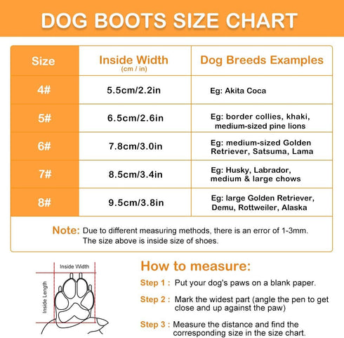 Waterproof Dog Shoes for Large Medium Dogs - Winter Snow Booties with Adjustable Straps, Rugged Anti-Slip Sole