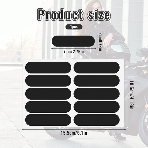 cobee 10 Pcs Reflective Stickers for Helmets, Motorcycle Helmets Decals Reflective Stickers, Bike Sticker