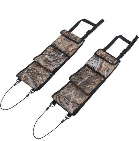 MYDAYS Camo Front Seat Gun Organizer - Seat Back Gun Rack and Sling Bag for Hunting Rifles/Shotguns